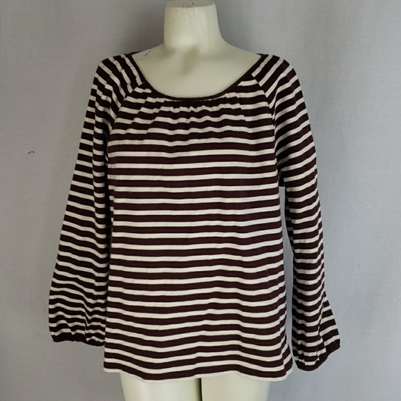 J. Crew striped peasant top size s - Picture 2 of 8